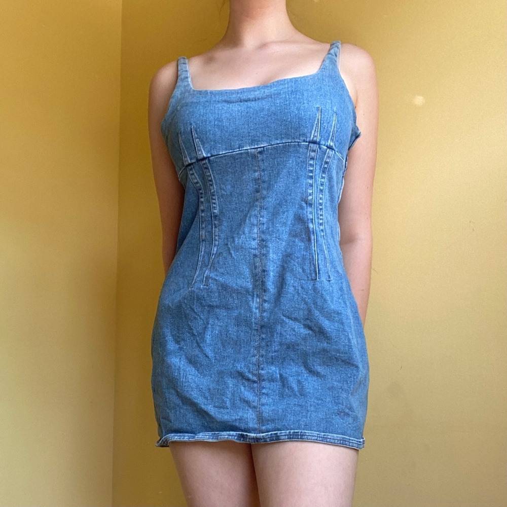Denim minidress from urban outfitters